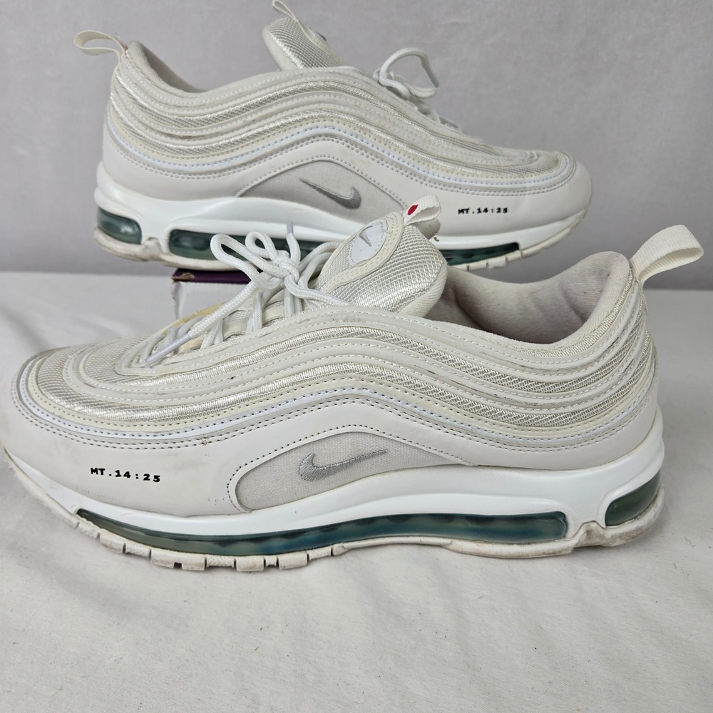 Nike Air Max 97 MSCHF x INRI Jesus Shoes White MT.14:23 921826-101 Mens 11